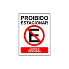 Placa De Proibido Estacionar 30x40cm Carga (PL000007)