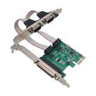 Placa de Rede PCI Express F3 JC-PCI-PRS - 2 Portas Seriais DB9 e 1 Paralela - Acompanha Low Profile