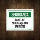 Placa De Segurança Painel De Segurança Dos Gabinetes 27X35