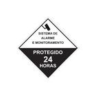 Placa De Segurança Proteja Sua Casa Protegido 24 Horas Aviso