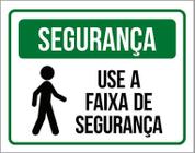 Placa De Segurança - Use A Faixa De Segurança (36X46)