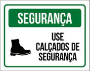 Placa De Segurança - Use Calçados De Segurança (18X23)