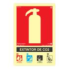 Placa de Sinalização 150x200mm EXTINTOR DE CO2 PAF760 ENCARTALE - Encart'Ale