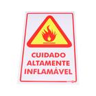 Placa de Sinalização ALTAMENTE INFLAMÁVEL Ref PS17 ENCARTALE - Encart'Ale