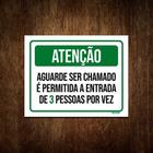 Placa De Sinalização - Atenção Aguarde Ser Chamado 36x46 - Sinalizo