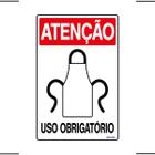 Placa De Sinalização Atenção Avental Uso Obrigatório 20x30 Ekomunike - S-207/1 F9e