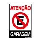 Placa De Sinalização Atenção Proibido Estacionar Garagem 20x30 Qi Comunicação - P-4 Q1a