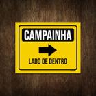 Placa De Sinalização - Campainha Lado De Dentro (27X35)