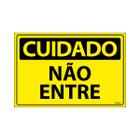 Placa De Sinalização Cuidado Não Entre 30x20 Ecom IA - SC12 F9e