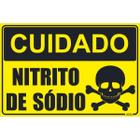 Placa de Sinalização Cuidado Nitrito de Sódio