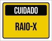 Placa De Sinalização - Cuidado Raio-X 27X35