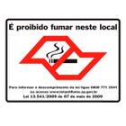 Placa De Sinalização É Proibido Fumar Neste Local 20X25Cm