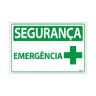 Placa De Sinalização Emergência 30x20 Ecom IA - SS1 F9e