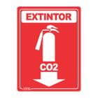 Placa de Sinalização Extintor CO2