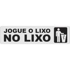 Placa Higiene - Por favor, após o uso: jogue o lixo no lixo, dê a descarga  e lave bem as mãos , (Ref. HG-13067)