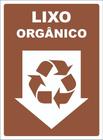 Placa De Sinalização Lixo Orgânico 20x30