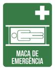 Placa De Sinalização - Maca De Emergência 18X23