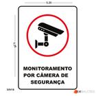 Placa de Sinalização Monitoramento por Câmera de Segurança - LM Balcoes