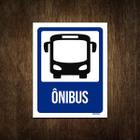 Placa De Sinalização - Ônibus 36X46