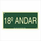 Placa de Sinalização para Pavimento 18º Andar - Sig