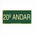 Placa de Sinalização para Pavimento 20º Andar