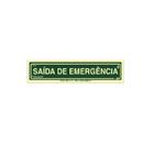 Placa de Sinalização Pavimento Saída de Emergência Fotoluminescente 6,5x30cm PAF780