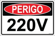 Placa de Sinalização(PERIGO 220V)