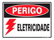 Placa De Sinalização Perigo Eletricidade 15x20