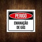 Placa De Sinalização - Perigo Emanação De Gás 36X46