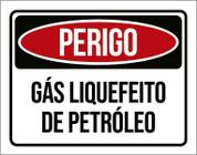 Placa De Sinalização - Perigo Gás Liquefeito Petróleo 27X35