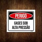 Placa De Sinalização - Perigo Gases Sob Alta Pressão 27x35