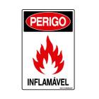 Placa De Sinalização Perigo Inflamável 20x30 Qi Comunicação - S-208 Q1a