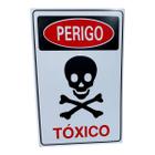 Placa DE Sinalização PERIGO TOXICO 20 X 30 CM - ASELETRO