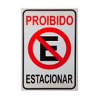 Placa De Sinalização Proibido Estacionar 20X30 - Ps26 F5E