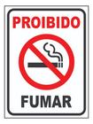 Placa De Sinalização Proibido Fumar 20x15cm Não Fume Ps 1mm. - Royal Art