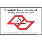 Placa de Sinalizacao Proibido Fumar 20X30CM.