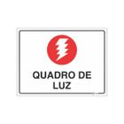 Placa de Sinalização Quadro De Luz 15x20 Poliestireno