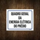 Placa De Sinalização - Quadro Geral Energia Elétrica 36X46