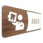 Placa De Sinalização Raio-X - MDF 15x13cm - Victare