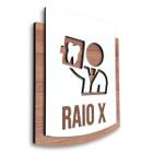 Placa De Sinalização Raio-X - MDF 15x13cm