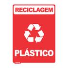 Placa de Sinalização Reciclagem Plástico