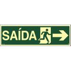 Placa de sinalização S13-D - Saida de emergência a direita