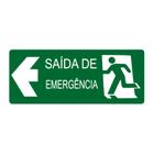 Placa de Sinalização Saída de Emergência (Esquerda)