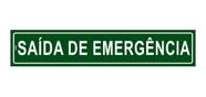 Placa de Sinalização Saída de Emergência