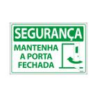 Placa De Sinalização Segurança Mantenha A Porta Fechada 30x20 Ecom IA - SS6 F9e