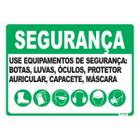 Placa de Sinalização Segurança Use Equipamentos - Império da Impressão