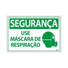 Placa De Sinalização Segurança Use Máscara De Respiração 30x20 Ecom IA - SS16 F9e