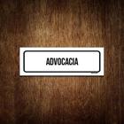 Placa De Sinalização Setor - Advocacia (23X9)