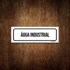 Placa De Sinalização Setor - Água Industrial (23X9)