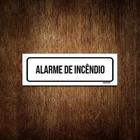 Placa De Sinalização Setor - Alarme De Incêndio (30X10)